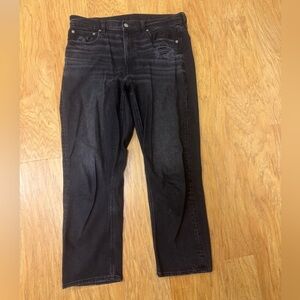 American Eagle Black Straight Leg Jeans